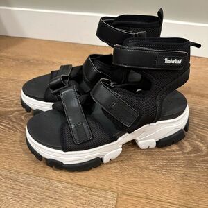 Timberland Adley Way ankle strap sandals in black